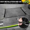 Trunk Cargo Net For -2025 Jeep Wrangler JL 4XE 4 Door Trunk Organizer Net Anti-Slip Rear Mesh Cargo Netting For 19-25 Wrangler JL JLU 4XE SUV