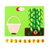 Kids Montessori Math Playthings Picking Vegetables DO-IT-YOURSELF 3D Puzzles Digital Education Kindergarten Early Learning Toys Presents