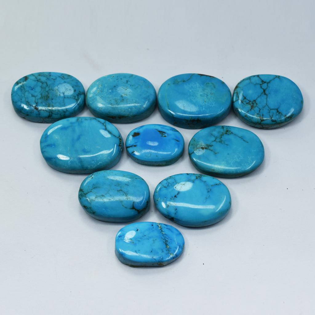 300 Ct Arizona Turquoise Genuine Loose Gemstone Mix Shape Oval Cut Lot