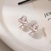 Korean Style Silver Needle Pearl Petal Earrings - Light Luxury Fairy Flower Studs