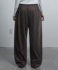 CHICKS Regular Striped Pants Brown