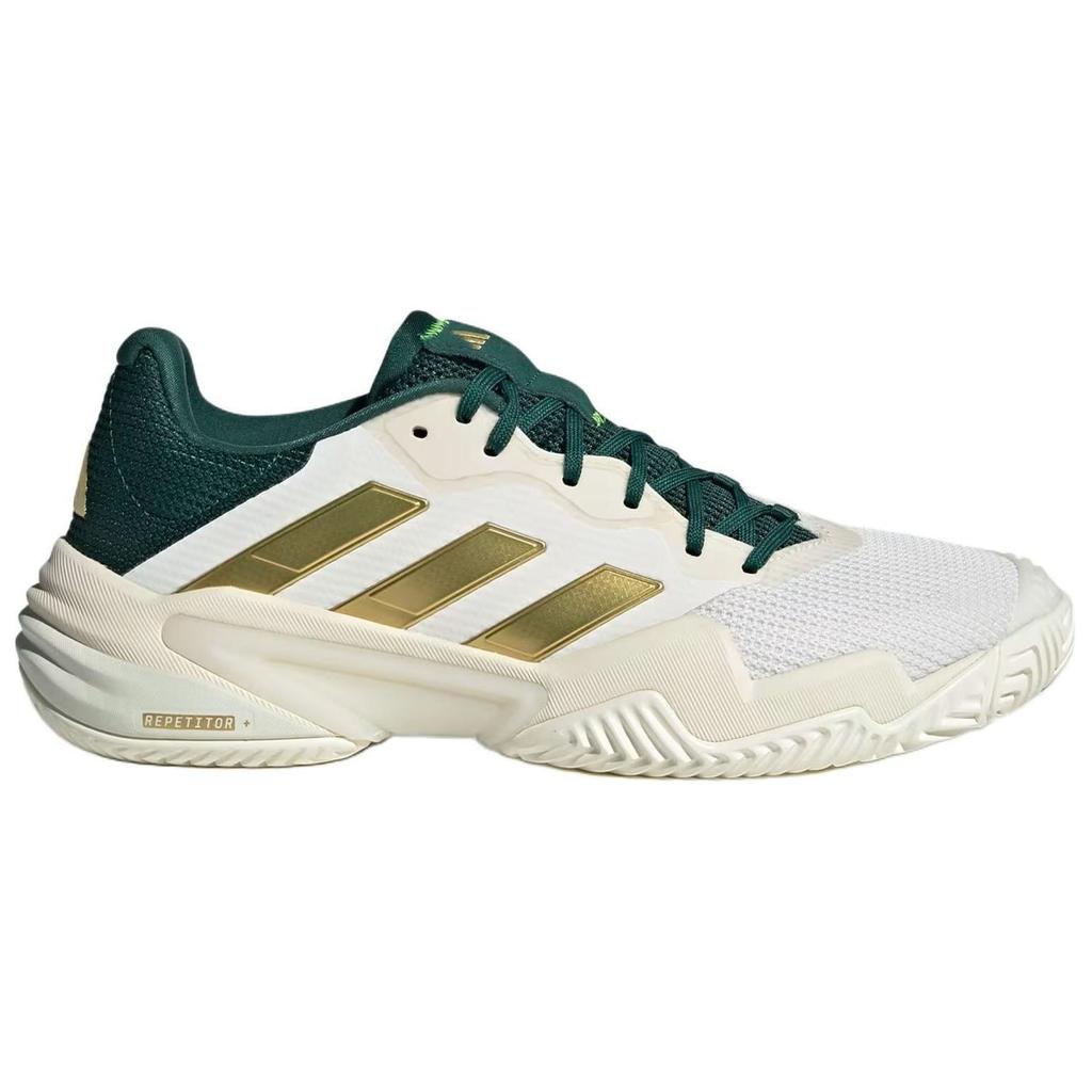 adidas Barricade 13 Core White Gold Metallic Collegiate Green Men's IH5140
