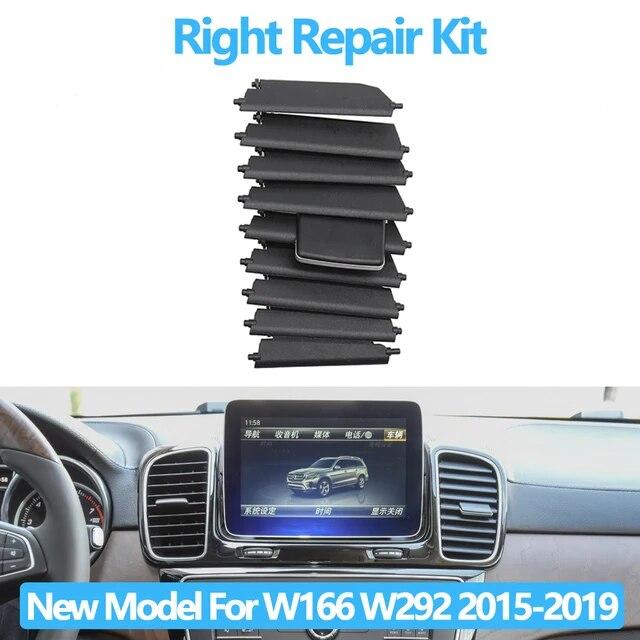Car Front Middle AC Air Conditioner Vent Outlet Grille Slide Clip Repair Kit For Mercedes Benz W166 W292 ML350 GL450 GLE GLS