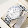 CHENXI High Quality Men's Quartz Watch Minimalist Stainless Steel Strap Date Curved Mirror Display Waterproof Man Watches