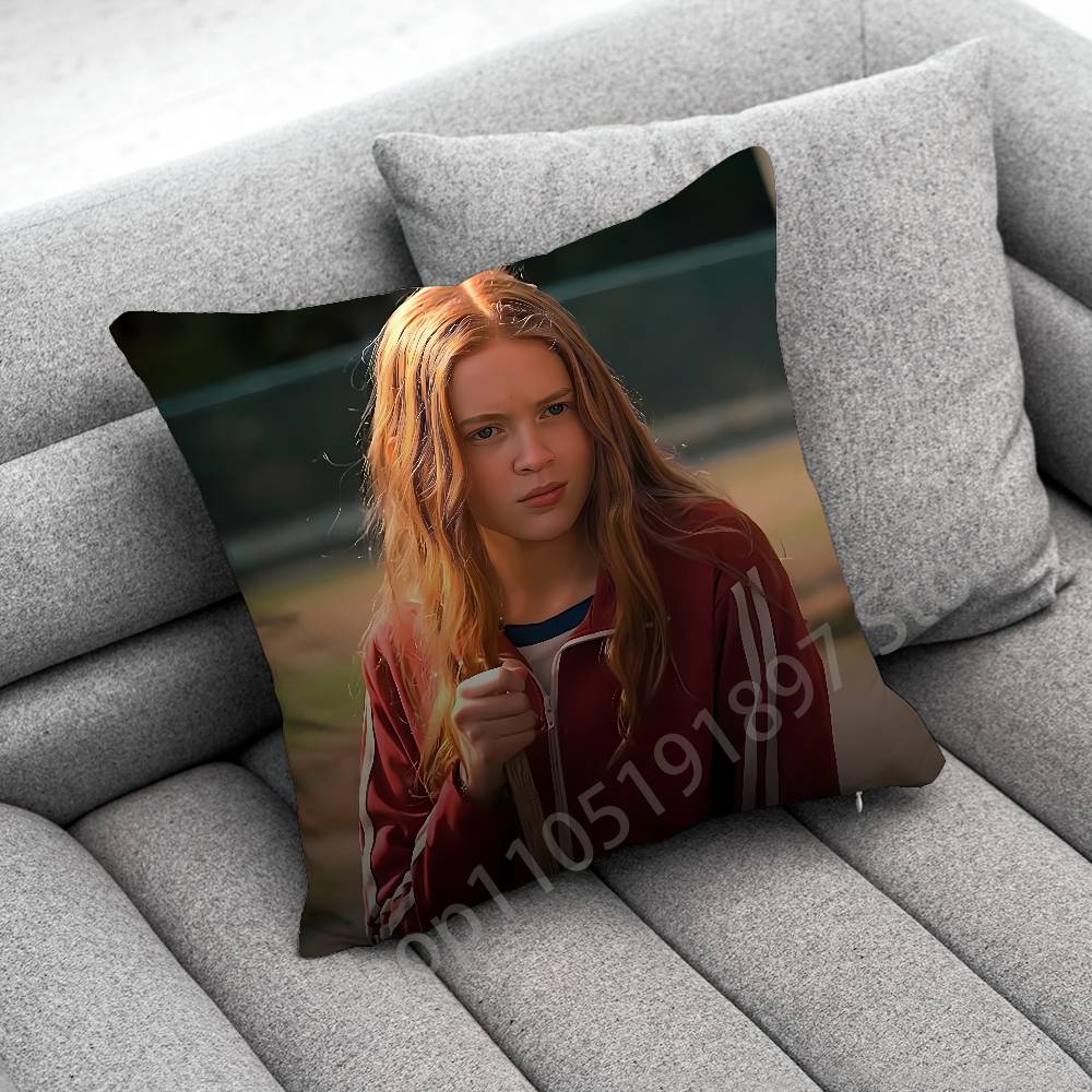 American Actress S-Sadie Sink Throw Pillow Case For 45*45cm 40cm 30cm 50cm 55cm Square Home Pillowcase Case