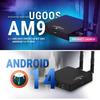 UGOOS AM9 Amlogic S905X5 TV BOX Android 14 LPDDR4 4G64G Supoprt AI-SR WiFi6 z BT Pilotem głosowym