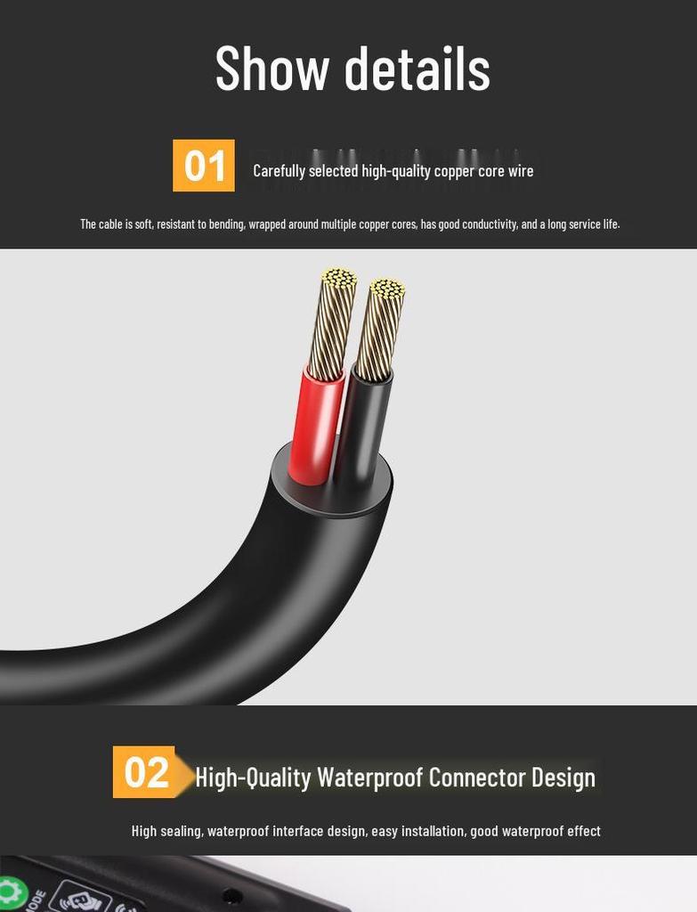 G40 Solar LED String Lights: Outdoor Copper Wire, Drop-Proof, Perfect for Atmosphere Decoration