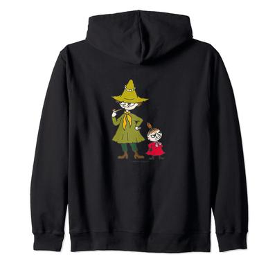 Moomin Snufkin and Little My 2-person Zip Hoodie