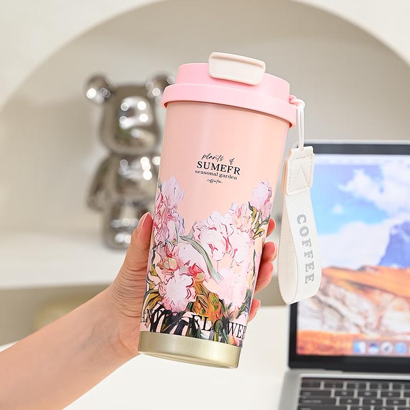 

Lily of the Valley Portable Stainless Steel Insulated Coffee Mug