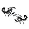 Personalized Car Styling Bumper Stickers 3D Big Scorpion Drawing Cover Decal Car Vinyl Body Scratch Sticker Reflective L8F5