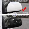 For Toyota RAV4 XA30 2008-2013 Black/Carbon Side Door Rearview Mirror Cover Cap Trim Shell Sticker Car Styling