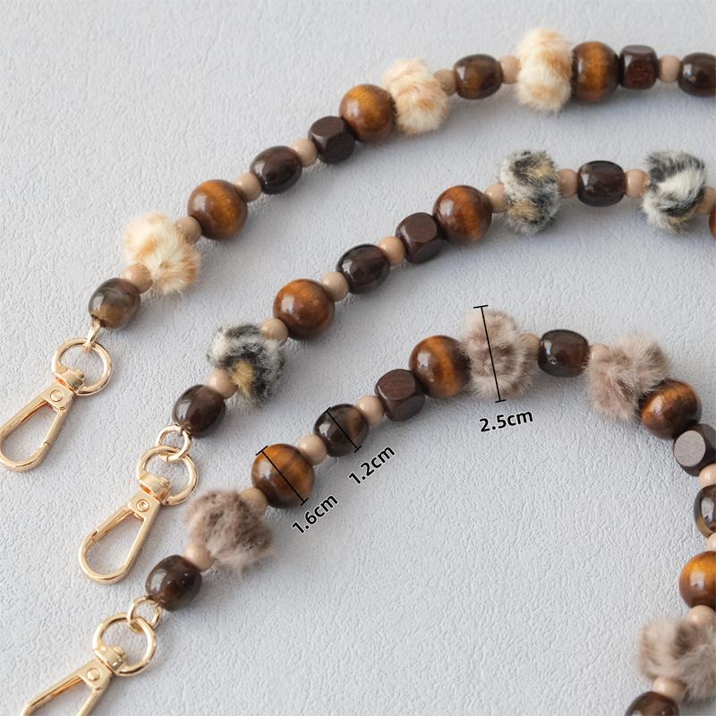 New Fashion Woman Bag Accessory Detachable Candy Beaded Chains Cute Acrylic Luxury Strap Women Elegant Bag Shoulder Handle Chain