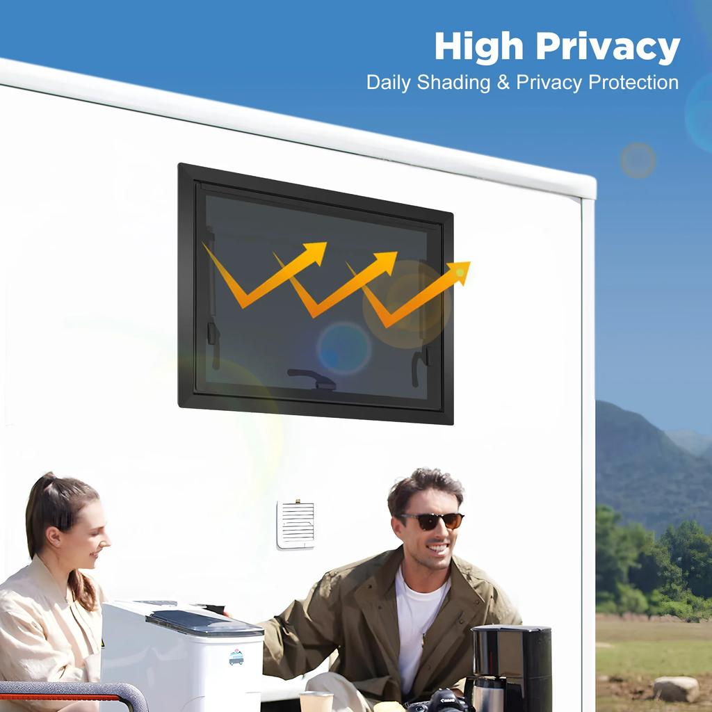 RV Caravan Camper Van Push Out Window 600*450mm with Insect Proof Screen