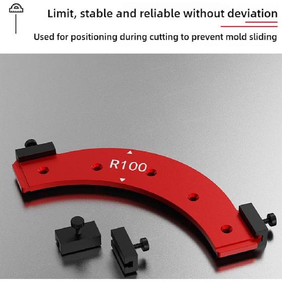 Woodworking Round Corner Radius Templates for Woodworking Arc Mold, Router Table Corner, Radius Jig Wooden Board Arc Cutting Auxiliary Tool for
