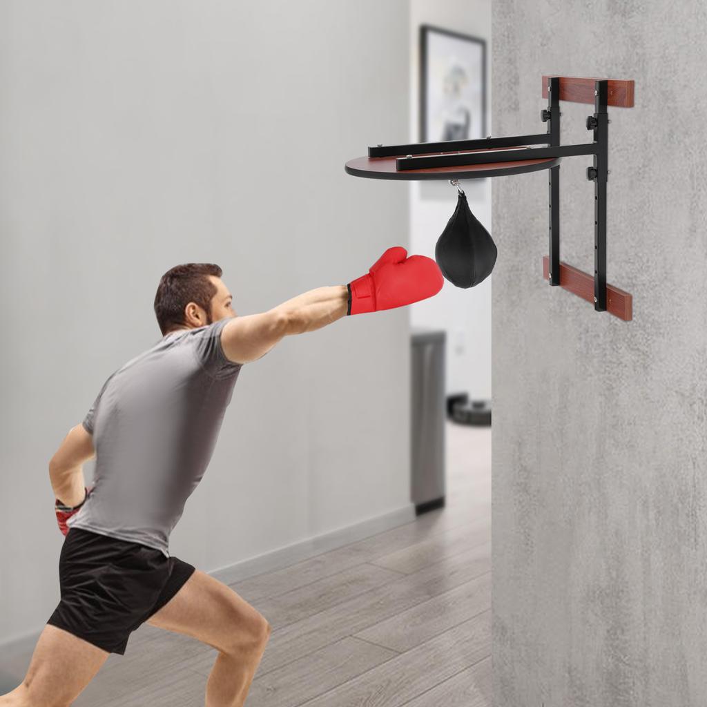 Speed Bag Platform Steel Kit,Black Adjustable Boxing Training Equipment Wall Mounted 63.8*58cm for Gyms,Boxing Gyms