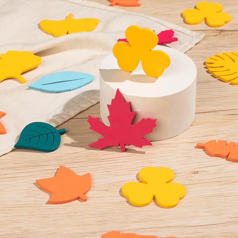 27 ks Dřevěné hračky na rozpoznávání listů Hračky pro rané vzdělávání kojenců Kognitivní hračky Dárky k narozeninové oslavě pro děti, chlapce a dívky