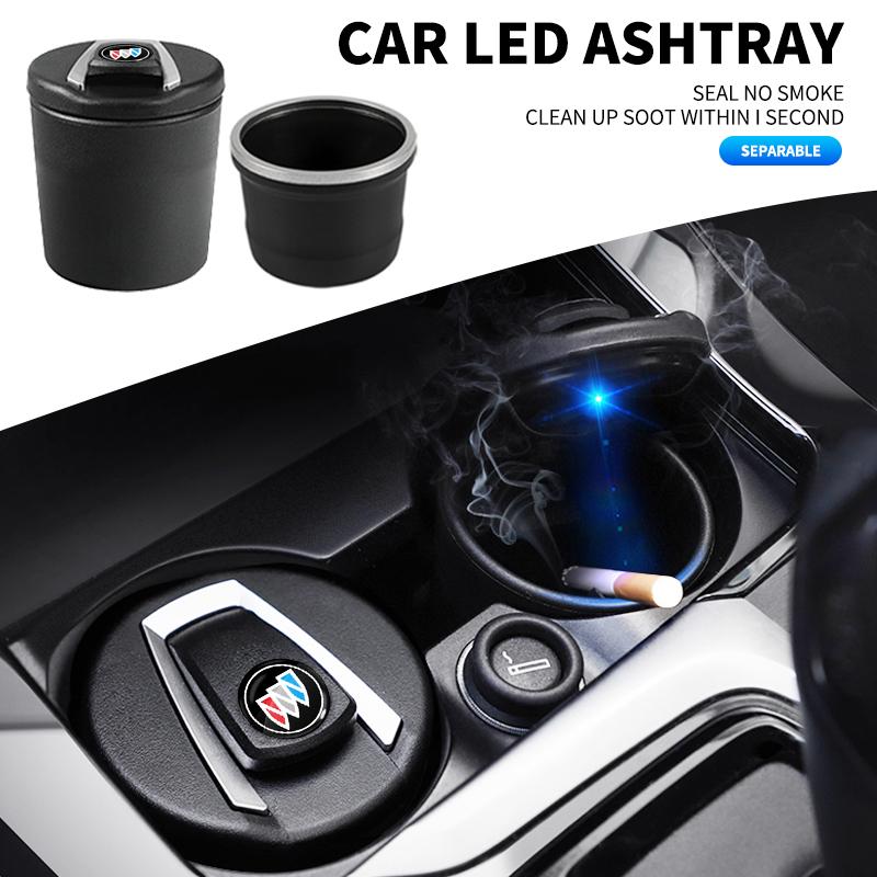 Portable Car Cigarette Ashtray Cup With LED Light Detachable For Buick Excelle XT Excelle GT Verano Regal Encore Envista GL8 GL6