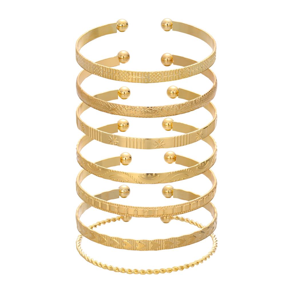 Western Vintage Multi-Layer Rhombus Pattern Bangle Luxury Statement Alloy Bracelet Women Exaggerated Fashion Jewelry Gift