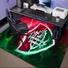 Flumi-nense Football Crest Printed Office Carpet Chair Cushion  Entryway Rug, Rugs for Living Room, Bedroom Christmas gifts