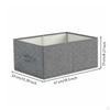 Foldable textile Box adaptable container with Handles Large Capacity Closet Organizer for