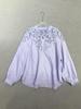 Nanyou 2026 Spring French Style Lace Embroidered Loose Shirt