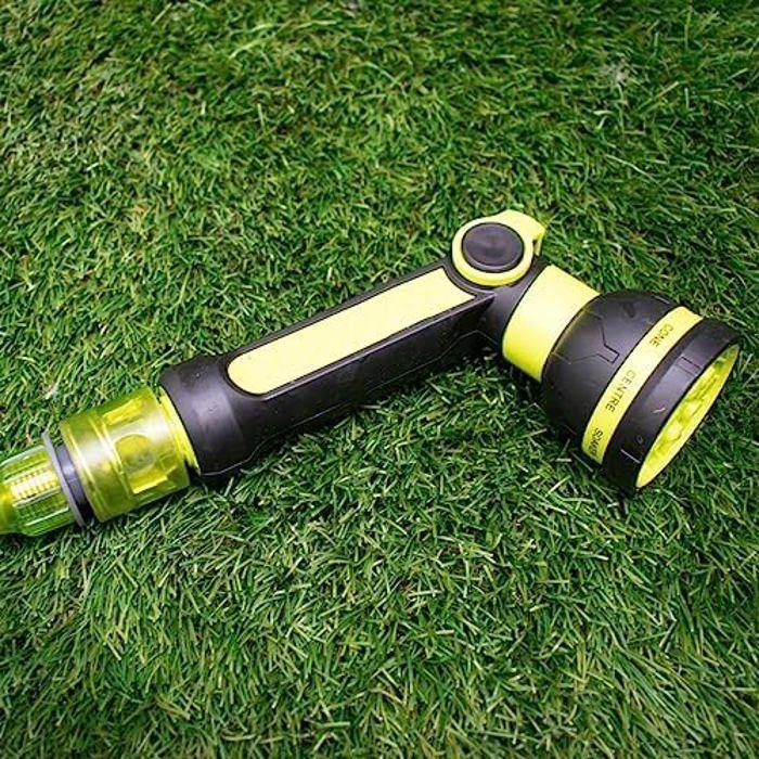 Pistolet D'arrosage - FERRESTOCK - FSK - 8 Fonctions - Couleur Verte - Ergonomique