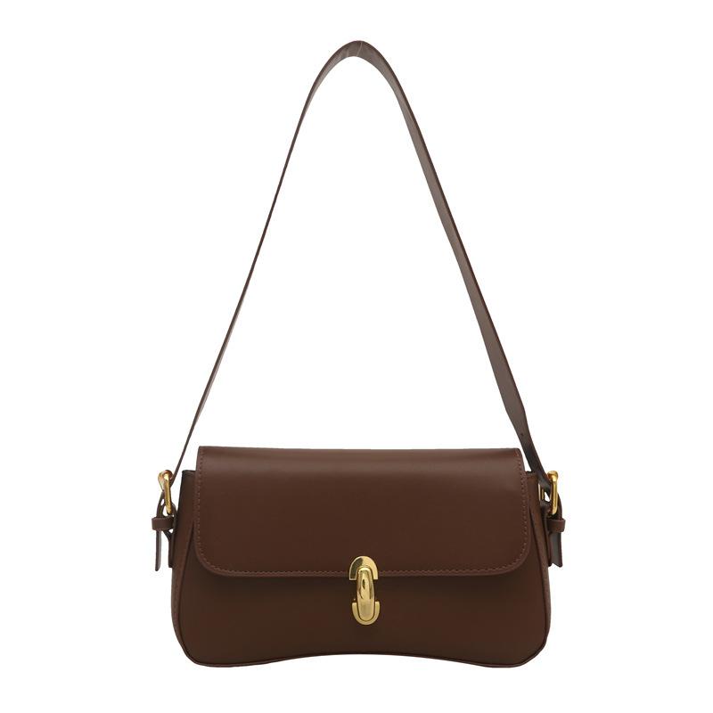 Solid Color Pu Women Underarm Shoulder Bag Casual Fashion Daily Commute Shopping Bag