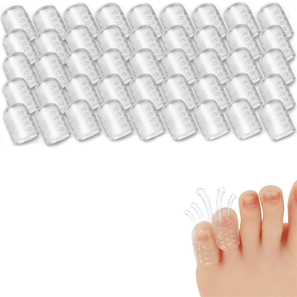 Silicone Anti-Friction Toe Protector, Silicone Toe Protectors, Gel Toe Protectors, Breathable Little Toe Covers, Blisters, Calluses, and Corns