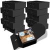 Paper Gift Boxes 5Pcs with Delicate Bow Ribbon Portable for Birthday Wedding Party Candy Snack Storage
