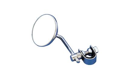 Kijima Motorcycle Mirror Clamp Type Mini Round Type For Left and Right Use Steel Plated Finish 76 203-9123