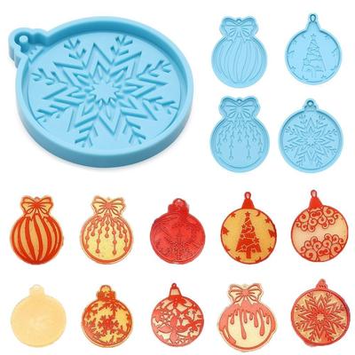 Resin Crafts Candy Chocolate Clay Mold Christmas Ball Mold Silicone Moulds Jewelry Making Tool Keychain Molds