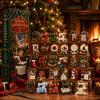Christmas Tree Hanging Decor Sewing Workshop Advent Calendar, 24-Day Countdown Box with Miniature Creative Keepsake Acrylic Ornaments for Holiday