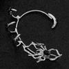 Clip Osso Orecchio Ragno Nero Cristallo Punk Gotico per Donne Moda Creativa Animale Senza Foro Orecchini a Bracciale Gioielli Regalo di Halloween