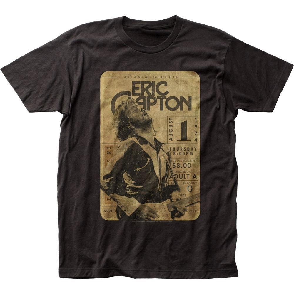 Eric Clapton Concert Ticket Mens T Shirt Music Classic Rock Band Tee New Black Unisex T-Shirt XXXXL 1880₽