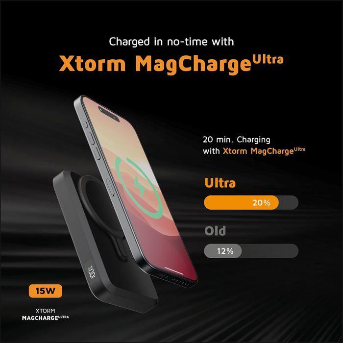 External Battery - XTORM - 10000 mAh - Wireless Charging - Magnetic - USB-C 15W Fast Charging