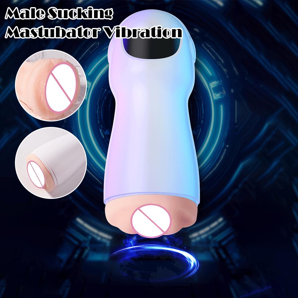 Automatic Sucking Male Masturbator Vibration Blowjob Machine Heating Pussy Penis Pump Sex Toys for Men