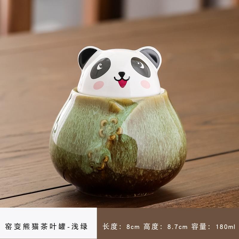 

Чайная банка Панда Керамическая емкость для хранения Креативные милые украшения для чайного столика Декор для журнального столика в гостиной