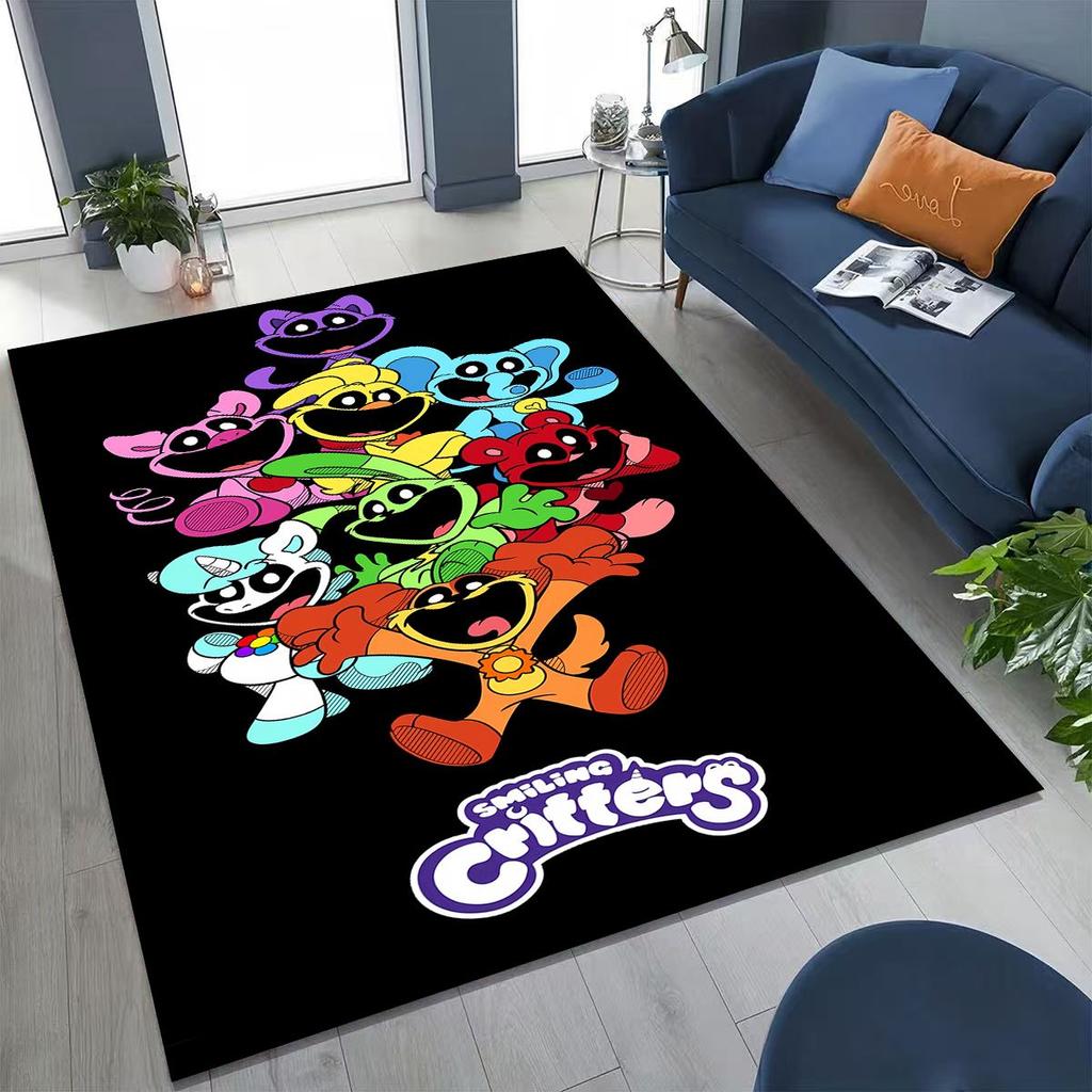 Tappeto Cartoon S-Smiling C-Critters Craftycorn Catnap per Camera da Letto Soggiorno Divano Casa Zerbino Decorazione, Tappetino Pavimento Grande Antiscivolo per Bambini