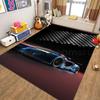 Tappeto Tappetino Tappeto Pista da Corsa per Bambini Design Curva 3D con Macchina da Corsa Bandiera a Scacchi Decorazione per la Casa Tappeti per Camera da Letto