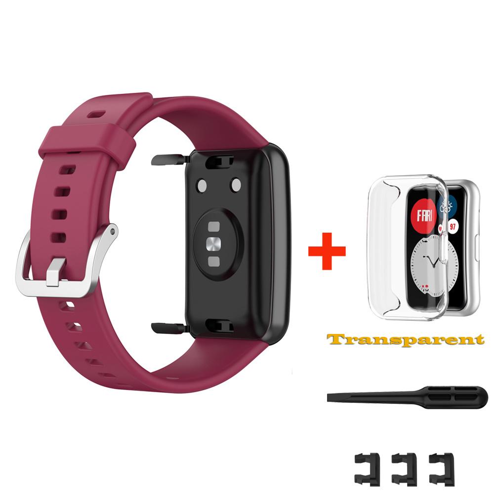 Watchbands For Huawei Watch Fit Strap Silicone Replacement Strap For Huawei Watch Fit New Correa Bracelet Strap