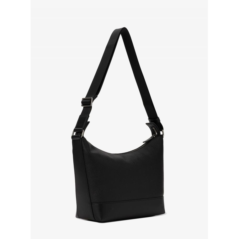 Michael Kors Cooper Pebble Leather Crescent Bag 37t5lcol6l1 Black