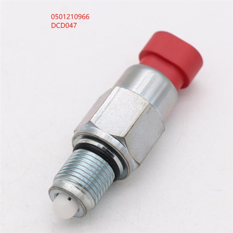 AW-For Liugong Loader Replacement Parts- Alarm Switch Sensor With Filter Block 0501210966 For Models 870H/890H 886H/862H 856 Silver  Red