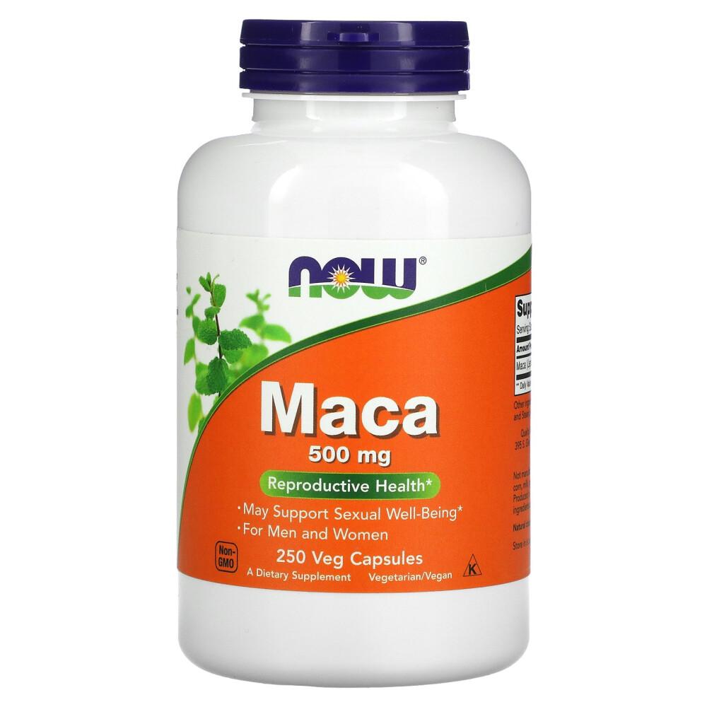 Now Foods Maca 500mg Veggie Capsules 250 Count