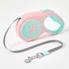 New Ins Type Pet Tow Rope with Macaron Ribbon Automatic Retractable Portable Anti Slip Handle Pet Tow Rope