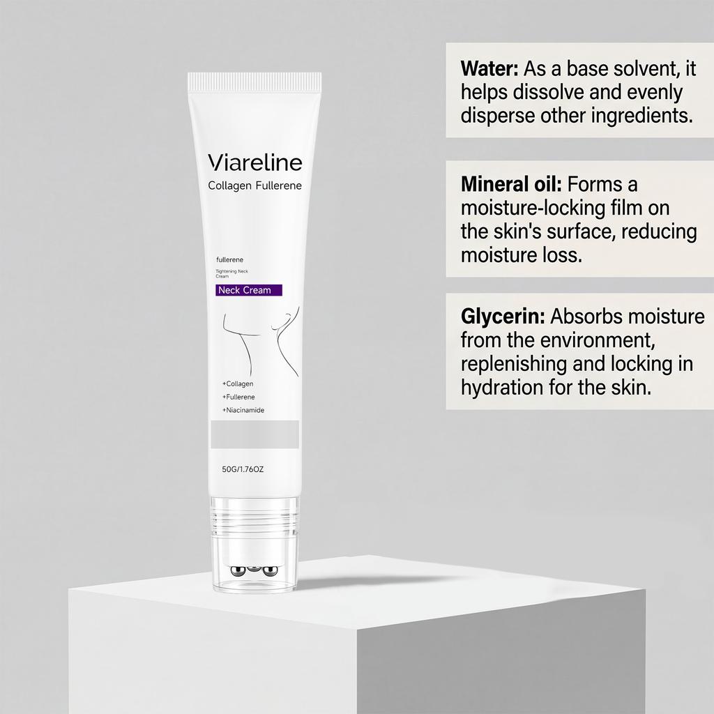 VIARELINE Collagen Moisturizing Neck Cream, Smooth and Hydrating Daily Neck Care