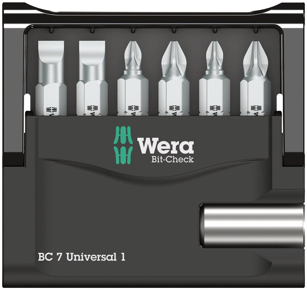 Wera 05056295001 Bitcheck 7 General Purpose 1 Bit 7 pieces Japanese Set, [Official Import]