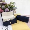 Velvet Necklace Storage Box Portable Solid Color Necklace Holder Compact Multi-functional Rings Bearer Box Jewelry Organizer