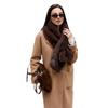 Women's Imitation Fox Fur Scarf Shawl Warm Autumn Winter Accessory Versatile Daily Wear