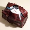 Full Grain Leather Weekender Bag: Handmade Duffle, Carry-on Holdall