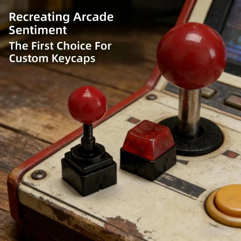 Unique 3D Resin Joystick Keycap For Crosses Stem Mechanical Keyboards For Gamers And Typists